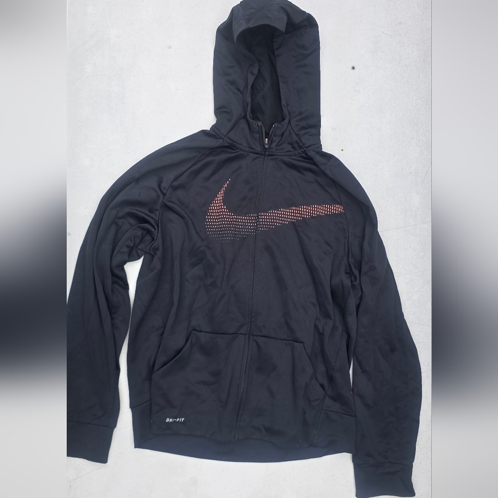 Nike Black Jacket with Red Logo